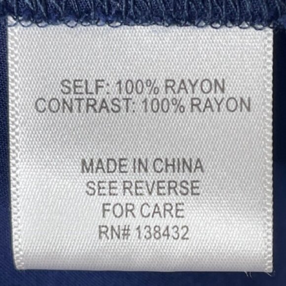 MODCLOTH | Women's Navy Blue V-Neck Tank Top with Polka Dot Trim | Size M - Picture 6 of 9